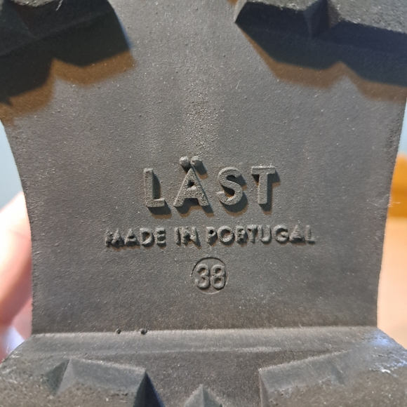 LAST Matter Loafers Black Leather Chunky Platform Dark Academia Shoe size 7 - Picture 8 of 11